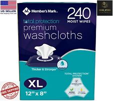 240 Adult Washcloth Disposable Moist Wipes 12 X 8 Alcohol And Latex Free