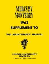 Service Manual For 1962 Mercury Monterey