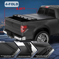 5.5ft Bed Size 4 Fold Style Hard Truck Tonneau Cover For 2015-2024 Ford F-150