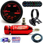 Manual Boost Controller Kit Red Mbc 0-30psi Turbo - 7 Color Boost Gauge Mount