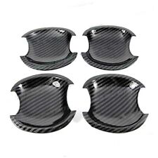 Carbon Fiber Side Door Handle Bowl Cup Covers Trims For 2003-2013 Toyota Corolla