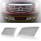 Bumper Mesh Grill Fits Cadillac Escalade 2007-2014 Stainless Steel Grille 2pcs