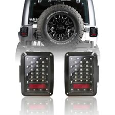 Pair Led Rear Tail Lights Brake Reverse Turn Models For Jeep Wrangler Jk 07-18
