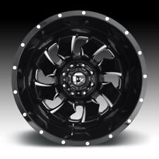 Fuel D574 Cleaver Dually Rear Gloss Black Milled 20x8.25 8x210 -195mm