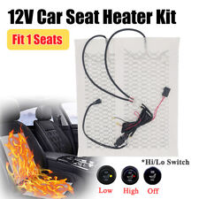 Universal Carbon Fiber Heating Pad Car Seat Heater With2level Round Switch