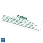 1965-1966 Nova Chevy Ii Cooling System Caution Decal Dc0469 Ea
