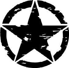 Vinyl Decal- Army Military Star Distressed Pick Size Color Car Truck Sticker