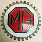 New Mg Mgb Grille Badge- Chromed Brass- Great Gift Item