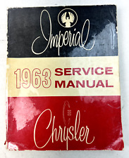 Vintage 1963 Chrysler Imperial Service Manual