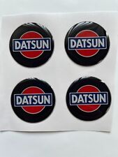Set Of 4 Pcs Datsun Center Wheel Cap Stickers Decal Rims Emblem Logo Gas Tank