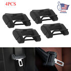 4pcs Car Seat Belt Buckle Clip Silicone Anti-scratch Cover Safety Accessories