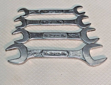 Lot Of 4 Snap On Stubby Double Open End Wrench 916 12 716 38 1132 516 14
