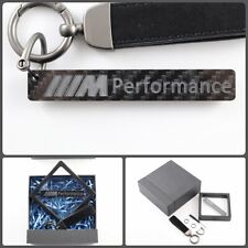 Bmw M Power Performance 3d Carved Real Carbon Fiber Keychain Keyring Gifts