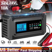 12v24v 10a Car Automatic Battery Charger Agm Gel Intelligent Pulse Repair