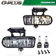 Fit For 2000-2006 Chevy Suburban Tahoe Smoked Bumper Fog Lights Driving Lamps