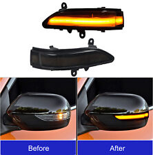 For Subaru Impreza Wrx Sti 2011-2014 Sequential Led Side Mirror Lamps Deep Black