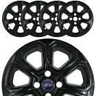 4 For 2018-2021 Ford Ecosport Se 16 Black Wheel Skins Rim Covers Hub Caps
