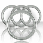 4 Chrome Metal 15 Steel Wheel Trim Rings Beauty Rims Ring Rim Band For Gm
