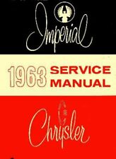 1963 Chrysler Imperial 300 New Yorker Shop Service Repair Manual Book Guide Oem