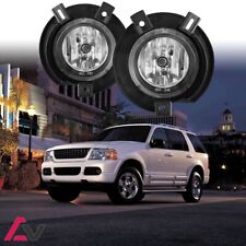 2002-2005 For Ford Explorer Clear Lens Pair Bumper Fog Lights Replacement Lamps