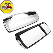 For 2004-2017 Volvo Vnl Chrome Heated Door Mirror Pair Driver And Passenger Side