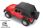 1997-2006 Jeep Wrangler Frameless Bowless Soft Top With Mounting Hardware