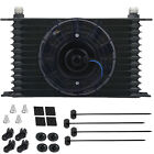 13 Row 8an Auto-motive Engine Trans-mission Oil Cooler 6 Inch Electric Fan Kit