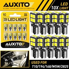 Auxito T10 Led License Plate Light Bulbs Super Bright White 168 2825 194 14e Eoa
