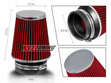 3.5 Inches 3.5 89 Mm Cold Air Intake Cone Narrow Replacement Filter Red Chevy