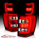 Led C Light Bar1999-2004 For Jeep Grand Cherokee Red Brake Tail Lights Pair