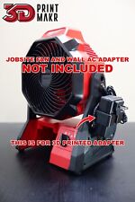 3d Printed Ac Power Wall Adapter Holder For Milwaukee M18 Jobsite Fan 0886-20