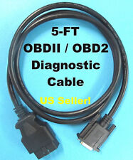 15 Pin Female To Obd2 Cable Compatible With Autel Maxidiag Elite Md802 Scanner