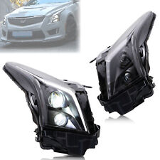 Led Headlights For Cadillac Ats 2013-2019 Blue Animation Sequential Front Lamps