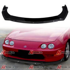 For 98-01 Acura Integra Dc2 Gt Style Front Bumper Lip Jdm Gloss Black