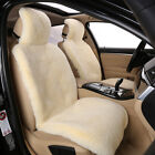 Sheepskin Car Seat Cover Winter Warm Fur Front Seat Bottom Cushion Accessories