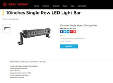 10 Inch 50 Watt Single Row Led Light Bar Nssc Ns-wl-1r10 2