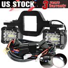 Tow Hitch Mounting Bracket Tri-row Led Work Light Pods Backup Reverse For Truck