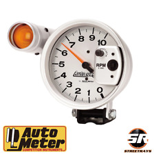 Autogage By Autometer Monster Shift-lite Silver Tachometer 233911 - 0-10000 Rpm