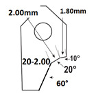 20-2.00mm.valve Seat Cutting Carbide Tip Bitserdi Newen Rottler Sunnen Goodson