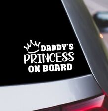 Baby On Board Safety Sticker Princess Car Window Vinyl Decal Free Shipping