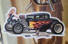 Keith Weesner Decal Vtg 1930 1931 Ford Hot Rod Coupe Auto Window Tool Box Truck