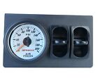 Dual Needle Air Gauge White Face Panel 2 Paddle Switches 200 Psi Air Ride