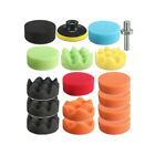 Car Cleaning 3in Sponge Buff Buffing Polishing Pad Kit Cars Accessories 19pcs