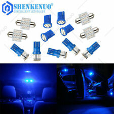 13pcs Blue Led Lights Interior Package Kit For Dome License Plate Lamp Bulbs