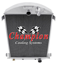 3 Row Western Champion Radiator For 1930 1931 Ford Model A Chevy Conversion