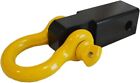 34 Yellow D-ring Bow Shackle X 2 Solid Shank Hitch Recovery Receiver 10000lb