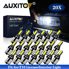 20x Auxito T10 Led License Plate Light Bulbs 6000k White 168 2825 194 For Ford