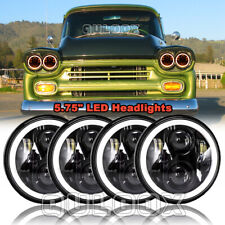 Dot For Chevy 3100 Truck 1958 1959 4pcs 5.75 Round Led Headlights High Low Beam