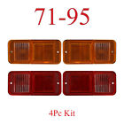 71 95 Chevy Van 4pc Standard Amber Red Side Lights G10 G20 G30 Gmc Front Rear