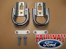 09 Thru 23 F-150 Oem Genuine Ford Parts Chrome Tow Hooks Pair W Hardware